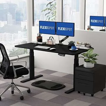 FLEXISPOT 55" Adjustable Electric Sit Stand Desk Base