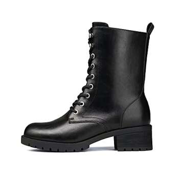 DREAM PAIRS Women's Mid-Top Combat Boots | Stylish & Durable