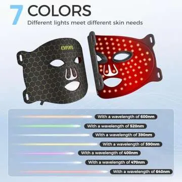 7 Color LED Face Mask Light Therapy for All Skin Types