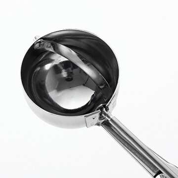 YWQ Stainless Steel Ice Cream Scoop Set, Cookie Scoop Set, 3 PCS Metal Trigger Ice Cream Scoops Include Large-Medium-Small Size Balls