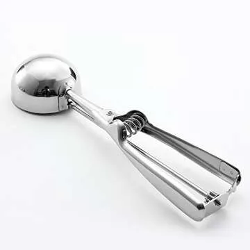 YWQ Stainless Steel Ice Cream Scoop Set, Cookie Scoop Set, 3 PCS Metal Trigger Ice Cream Scoops Include Large-Medium-Small Size Balls