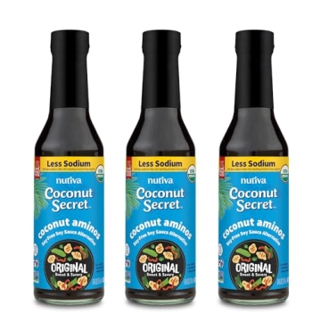 Coconut Secret, Organic Liquid Coconut Aminos, 8 fl oz (pack of 3), All-Purpose Seasoning Sauce & Ma...