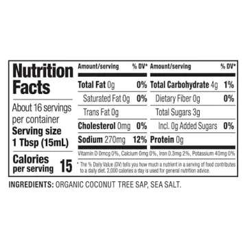 Coconut Secret Coconut Aminos, Healthy Soy Sauce Alternative