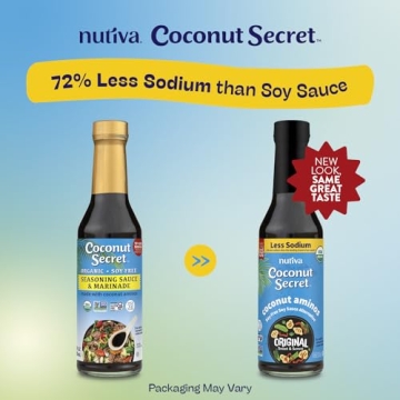 Coconut Secret Coconut Aminos, Healthy Soy Sauce Alternative