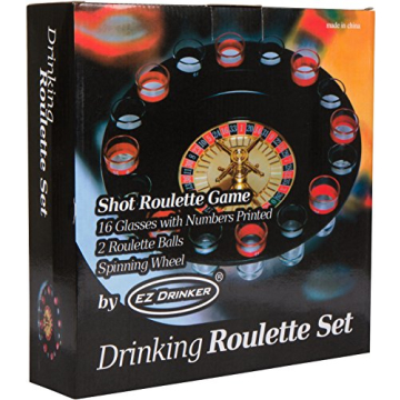 EZ DRINKER 16pc Shot Roulette Game Set for Fun Parties