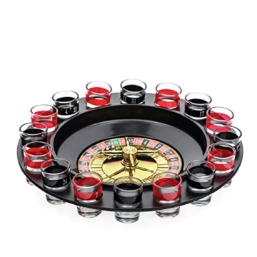 EZ DRINKER 16pc Shot Roulette Game Set for Fun Parties