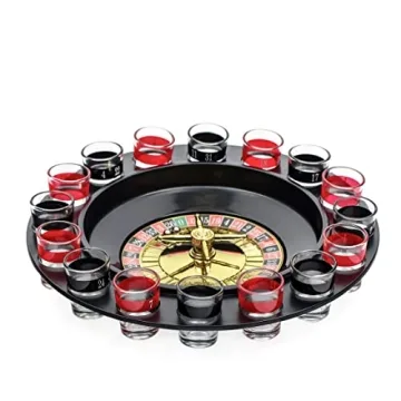 EZ DRINKER 16pc Shot Roulette Game Set for Fun Parties