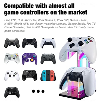 NiHome Colorful Acrylic Game Controller Stand for All Consoles