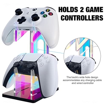 NiHome Colorful Acrylic Game Controller Stand for All Consoles