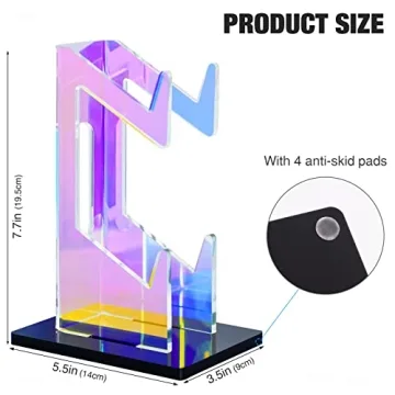 NiHome Colorful Acrylic Game Controller Stand for All Consoles