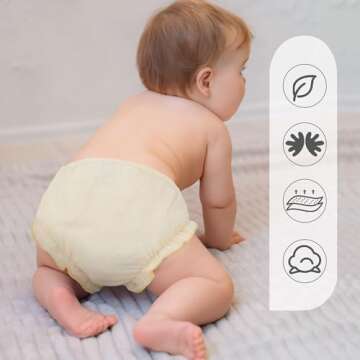 Diaper Cover - Diaper Cover Baby Girl, Baby Bloomers, Diaper Covers for Toddler Girls