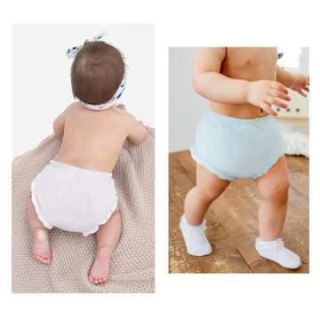 Diaper Cover - Diaper Cover Baby Girl, Baby Bloomers, Diaper Covers for Toddler Girls