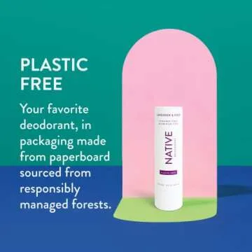 Native Plastic Free Deodorant | Natural Lavender & Rose Scent