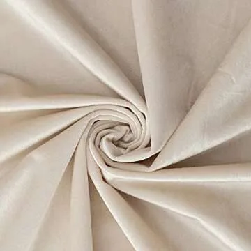 PY HOME & SPORTS Beige Velvet Curtains 63 Inches Luxury Long Blackout Bedroom Darkening Window Curtain Drapes Thermal Insulated for Bedroom & Living Room 2 Panels (52x63 Inch, Beige)