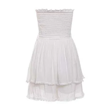 BerryGo Stylish Off Shoulder Ruffle Romper for Women