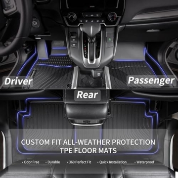 KELCSEECS® Floor Mats & Cargo Liner for Chevrolet Suburban/GMC Yukon XL Custom Fit All Weather TPE ...