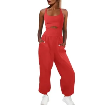 Panadila Women’s Athletic Workout Romper with Pockets