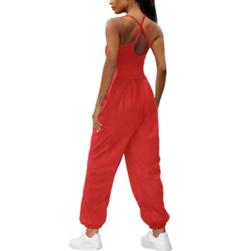 Panadila Women’s Athletic Workout Romper with Pockets