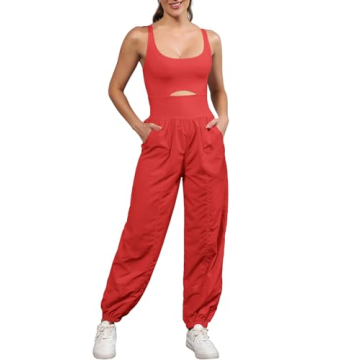 Panadila Women’s Athletic Workout Romper with Pockets