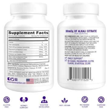 Stone Stopper Capsules, Kidney Stone Prevention, Calcium Oxalate Protector, Alkali Citrate Support Supplement, Developed by Urologists to Support Kidney Health, 30 Day Supply (120 Count)