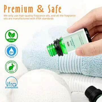 Summer Essential Oils for Diffusers for Home, MitFlor Fragrance Oil Set, Soap & Candle Making Scents, 6x10ml with Ocean, Midsummer Night, Pineapple and More, Aromatherapy Perfume Oil Gift Set