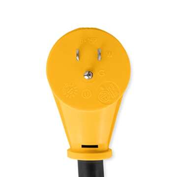 Camco 55170 12" Power Grip Dog Bone (15M/50F), Black