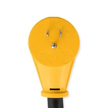 Camco 55170 12" Power Grip Dog Bone (15M/50F), Black