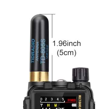 TIDRADIO TD-805S Antenna: Short VHF/UHF 144/430MHz