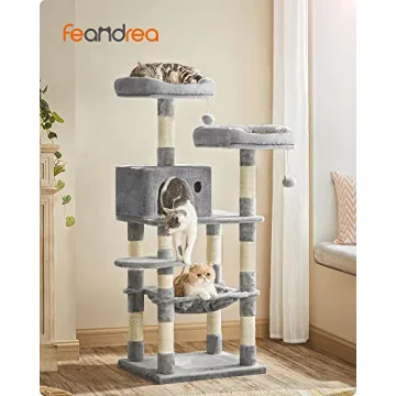 FEANDREA Cat Tree 56.3-Inch for Indoor Cats