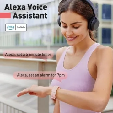 Hoowel Smart Watch with Alexa Control & Health Tracker