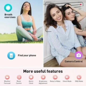 Hoowel Smart Watch with Alexa Control & Health Tracker