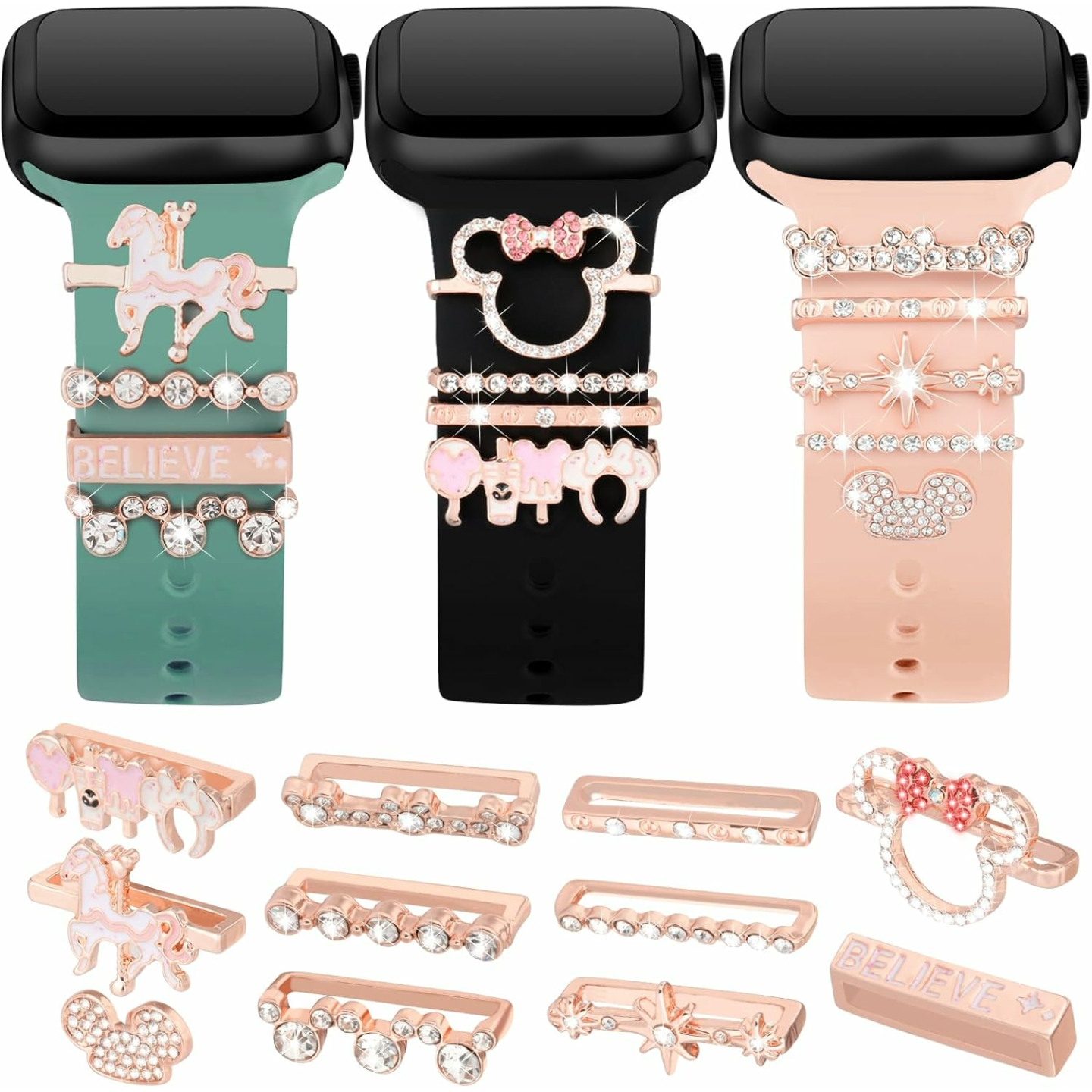 Chic Watch Band Charms for Apple Watch - Stylish Upgrade