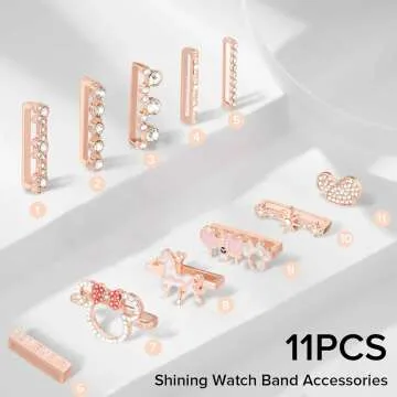 Chic Watch Band Charms for Apple Watch - Stylish Upgrade