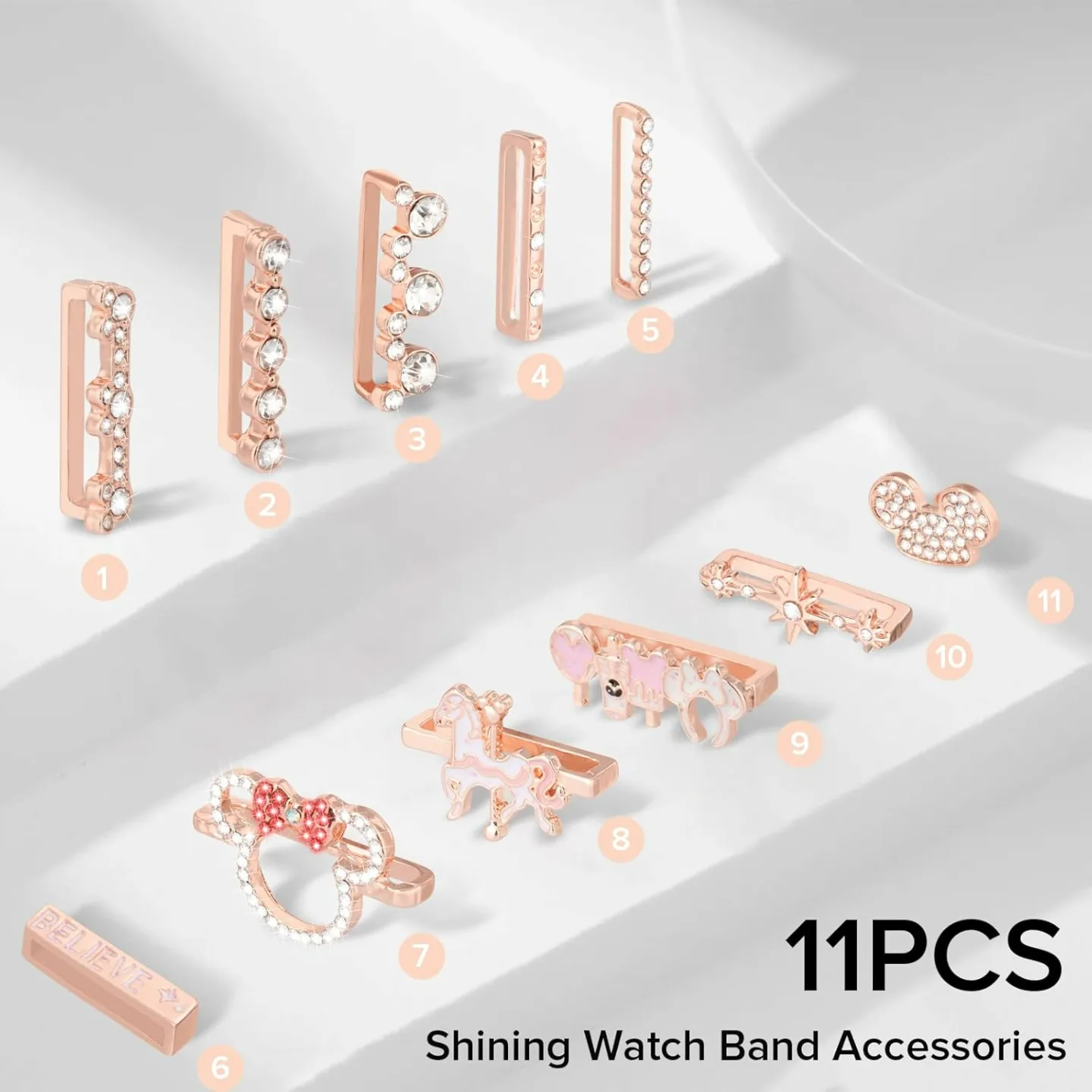 Chic Watch Band Charms for Apple Watch - Stylish Upgrade