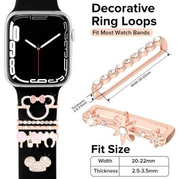 Chic Watch Band Charms for Apple Watch - Stylish Upgrade