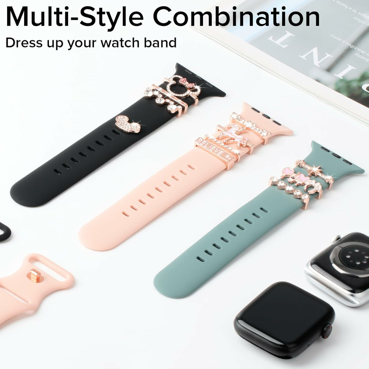 Chic Watch Band Charms for Apple Watch - Stylish Upgrade