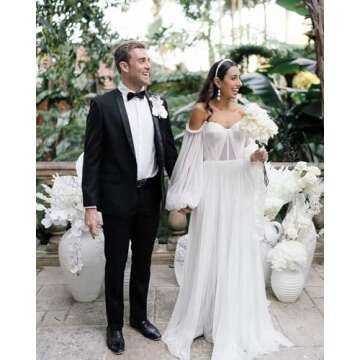 lovsurp Tulle Strapless Prom Dresses Long Sleeve V Neck Simple Fluffy Formal Princess Ball Gown for Women for Photoshoot Aqua, 20 Plus