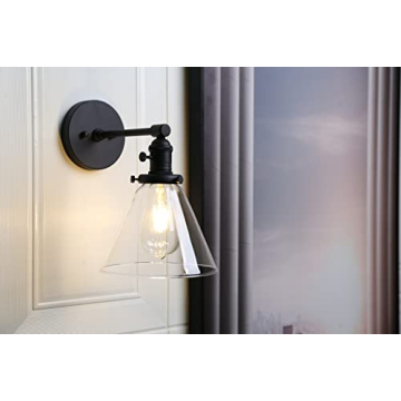 Handmade Phansthy Black Industrial Wall Sconce Light