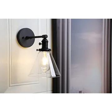 Handmade Phansthy Black Industrial Wall Sconce Light