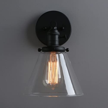 Handmade Phansthy Black Industrial Wall Sconce Light