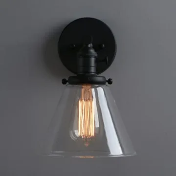 Handmade Phansthy Black Industrial Wall Sconce Light