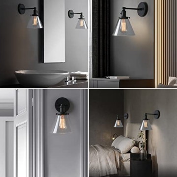 Handmade Phansthy Black Industrial Wall Sconce Light