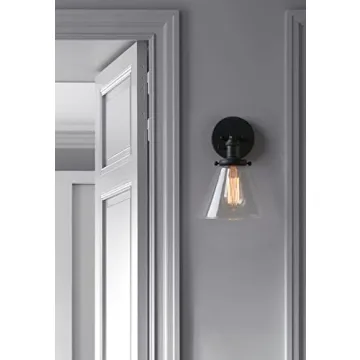 Handmade Phansthy Black Industrial Wall Sconce Light