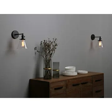 Handmade Phansthy Black Industrial Wall Sconce Light