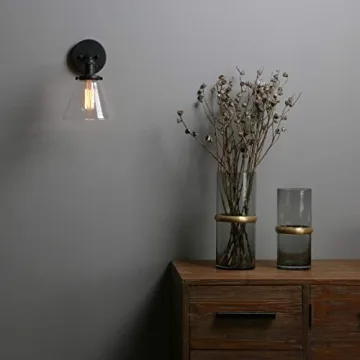 Handmade Phansthy Black Industrial Wall Sconce Light