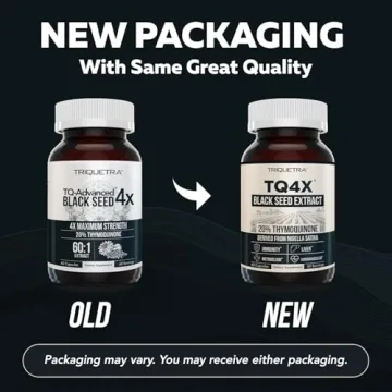 20% Thymoquinone Black Seed Oil Extract Capsules - TQ-Advanced 4X®: Highest Thymoquinone Concentration Available - 60:1 Concentrate from Nigella Sativa, Raw Form, Vegan, Glass Bottle (60 Capsules)