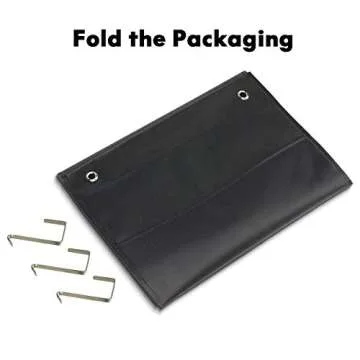 Eamay Hanging File Folder Organizer Wall Mounted - 10 Pockets Wall File Folders, Office Supplies File Document Organizer Holder Pocket Chart for Offices, Classroom or Home Use