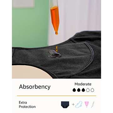 INNERSY High Waisted Leakproof Period Panties 3 Pack