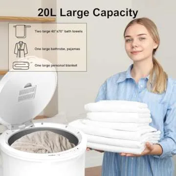 Trydow Ultra Large Capacity Towel Warmer Bucket, Rapid Heating with Timer, One-Button Control, Safety Lock, Perfect for Home and Spa