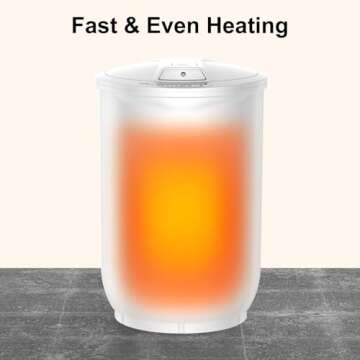 Trydow Ultra Large Capacity Towel Warmer Bucket, Rapid Heating with Timer, One-Button Control, Safety Lock, Perfect for Home and Spa